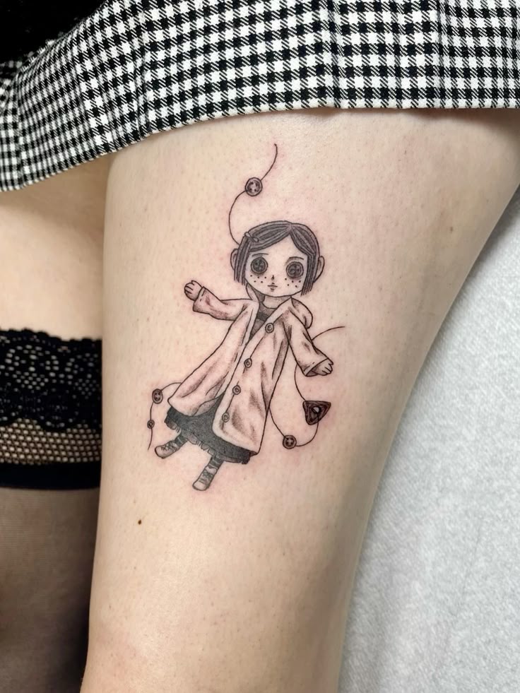 30 Coraline Tattoo Ideas: From Button-Eyed Whimsy to Dark Fairytale Ink