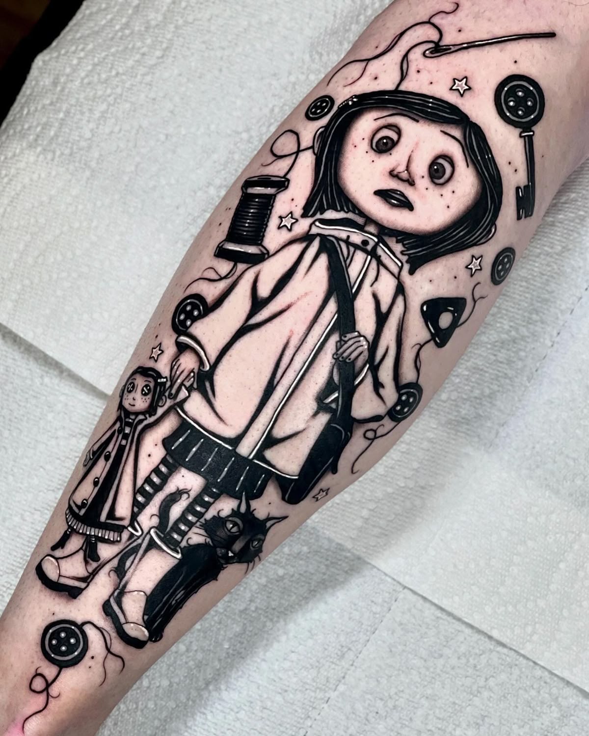 30 Coraline Tattoo Ideas: From Button-Eyed Whimsy to Dark Fairytale Ink