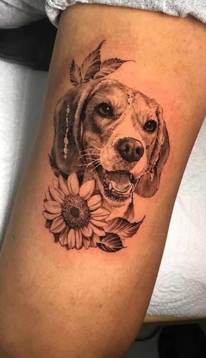30 Heartfelt Dog Memorial Tattoo Ideas: Unique Paw Prints, Fine Line Portraits &#038; Tiny Tributes