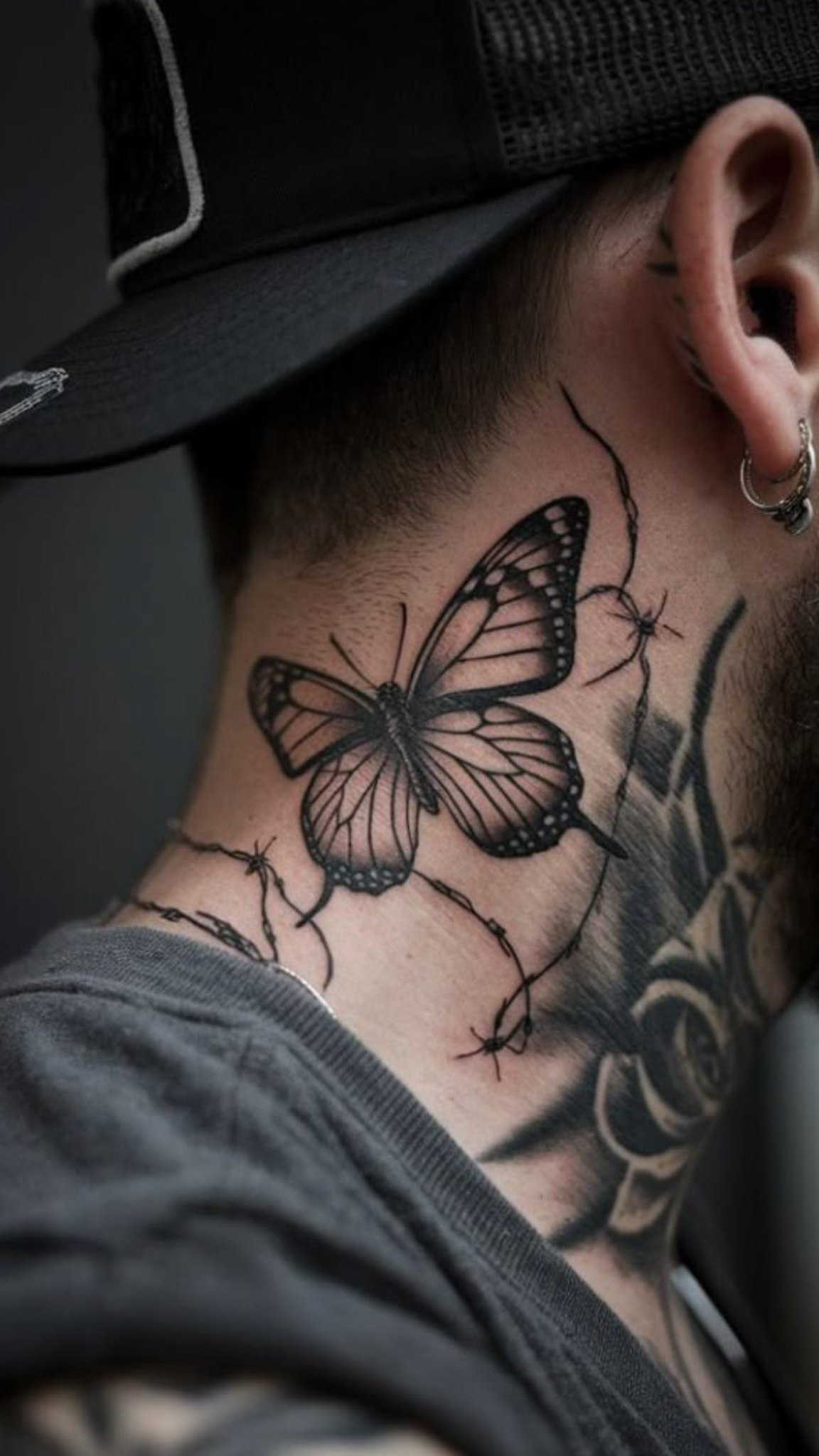 28 Butterfly Neck Tattoo Ideas: Bold and Delicate Designs for Women and Men