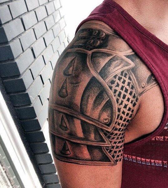 29 Armor Tattoo Ideas for Men: Medieval, Roman, and Warrior-Inspired Designs