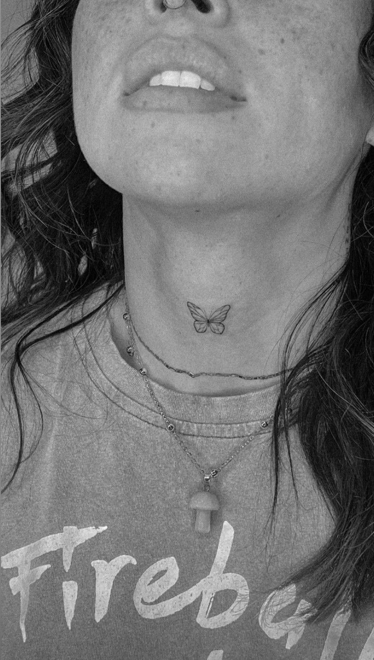 28 Butterfly Neck Tattoo Ideas: Bold and Delicate Designs for Women and Men