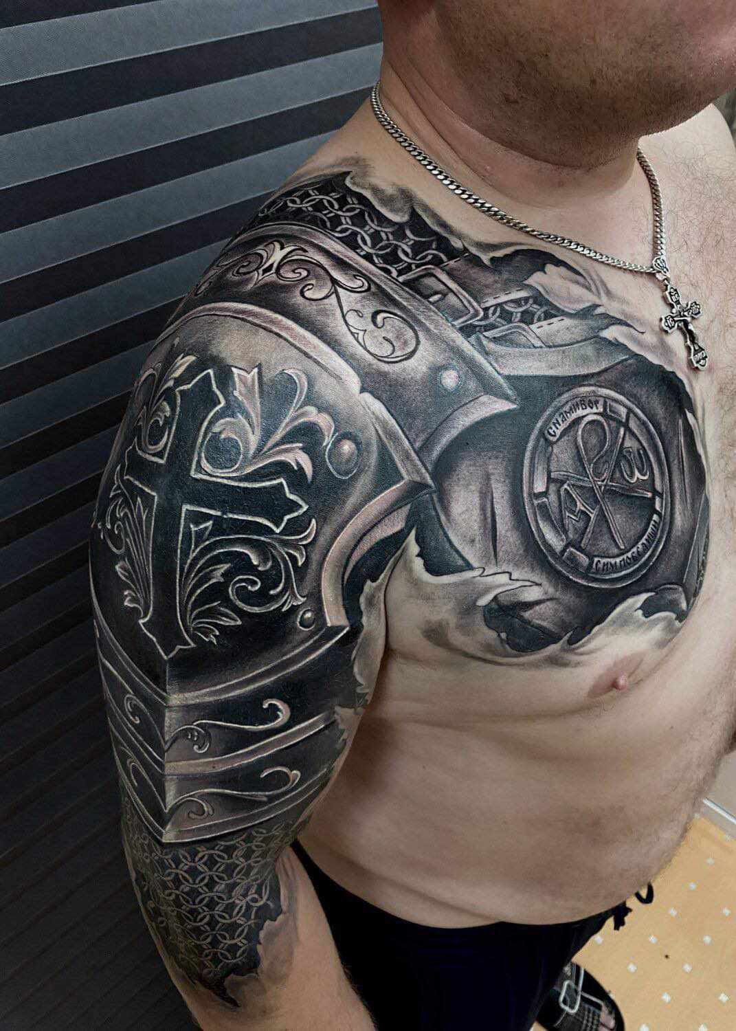 29 Armor Tattoo Ideas for Men: Medieval, Roman, and Warrior-Inspired Designs