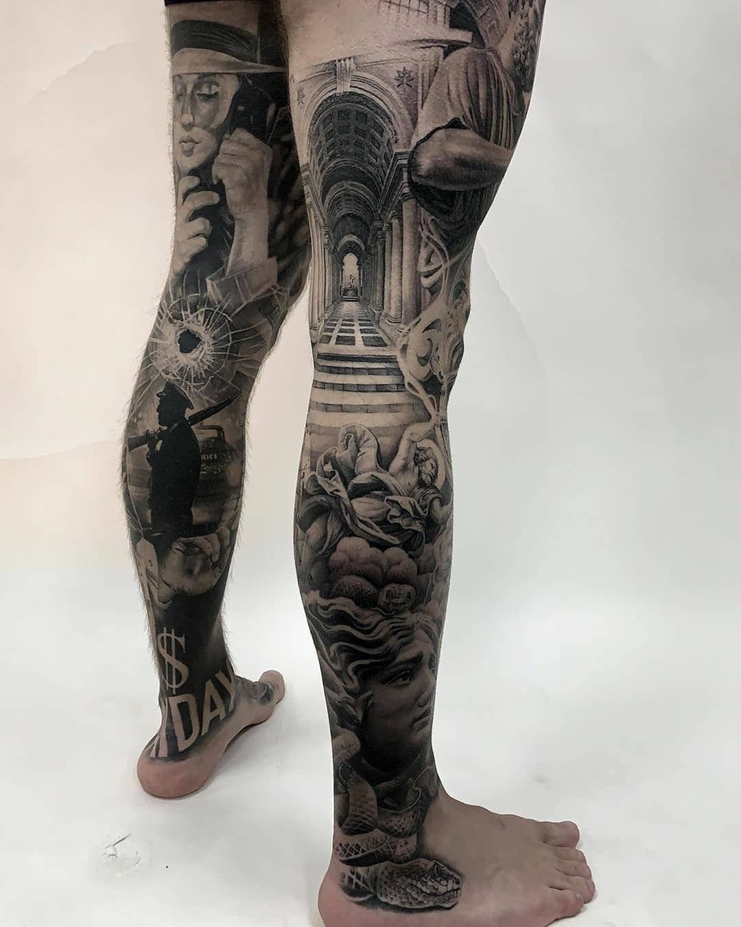 28 Chicano Tattoo Style: Lettering, Sleeves and Street Stories in Black and Grey