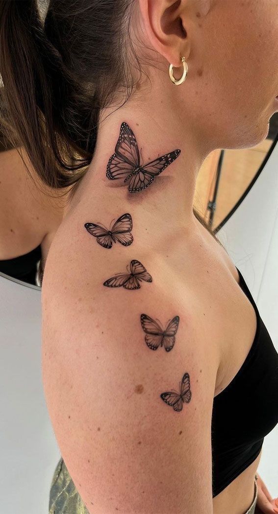 28 Butterfly Neck Tattoo Ideas: Bold and Delicate Designs for Women and Men