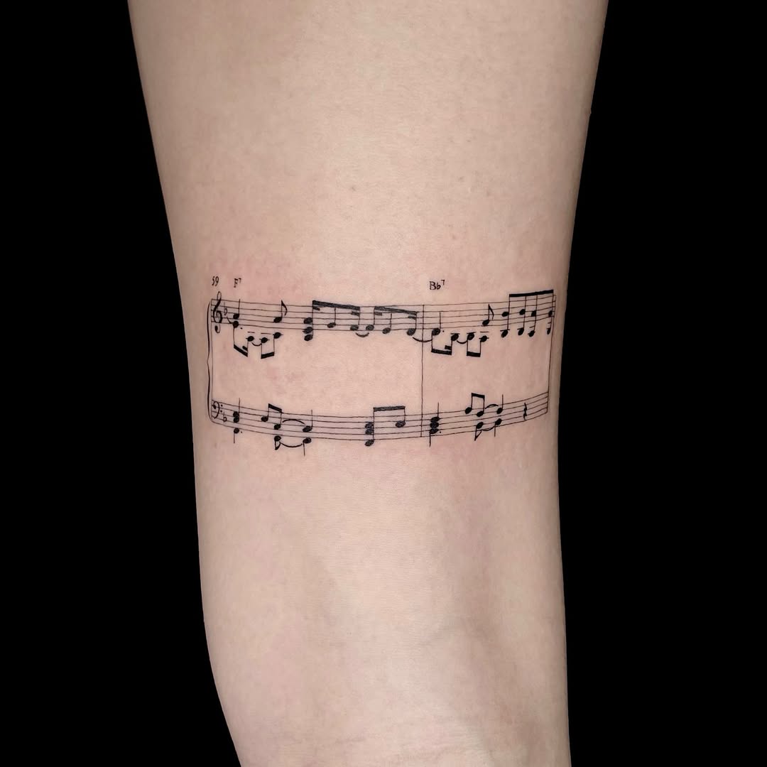 30 Music note tattoo: why this classic still feels fresh