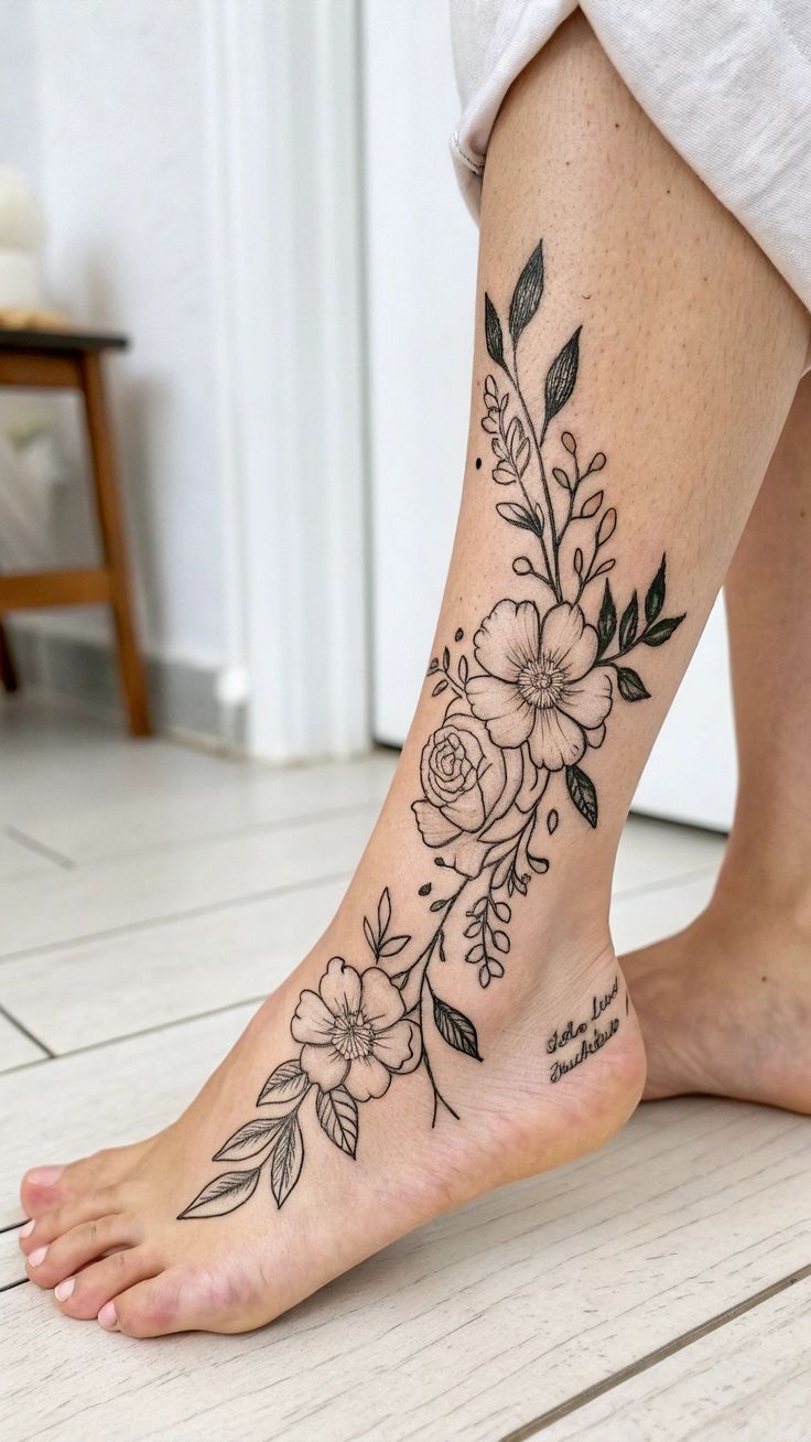 30 Elegant Foot Tattoo Ideas: Stylish Designs, Meaningful Placements and Inspiration for Women