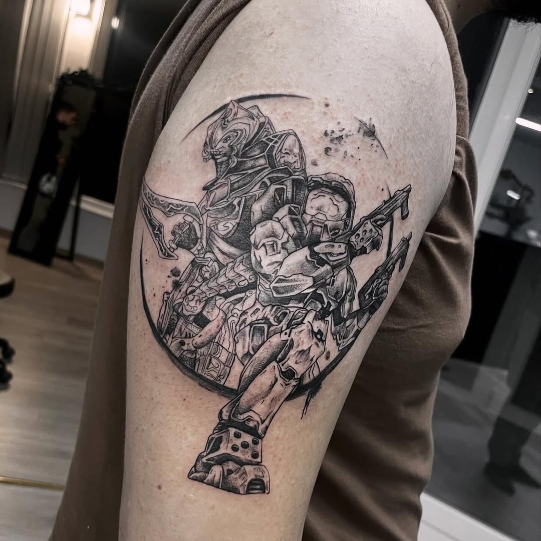 30 Halo Tattoo Ideas: Best Designs with Master Chief, Energy Swords and Iconic Halo Rings