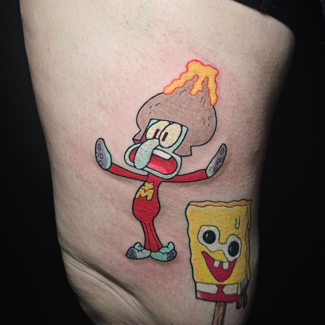 30 SpongeBob Tattoo Ideas: Playful Nostalgia Meets Modern Ink Culture