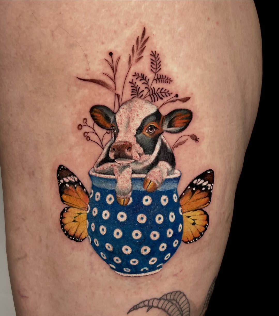 26 Cow Tattoo Ideas for Women: Cute, Minimalist, and Colorful Designs for Every Style
