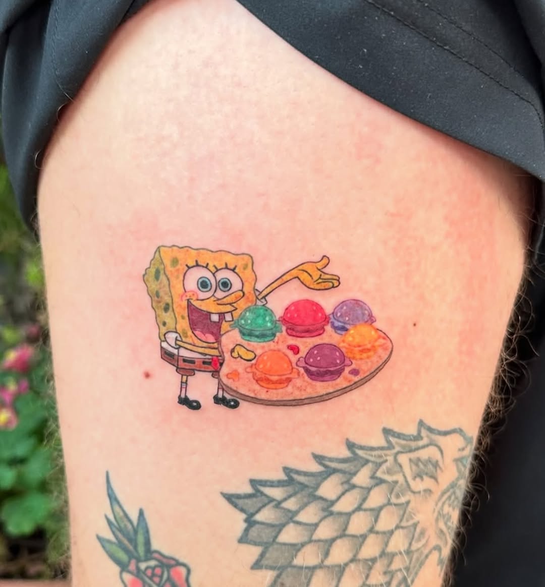 30 SpongeBob Tattoo Ideas: Playful Nostalgia Meets Modern Ink Culture