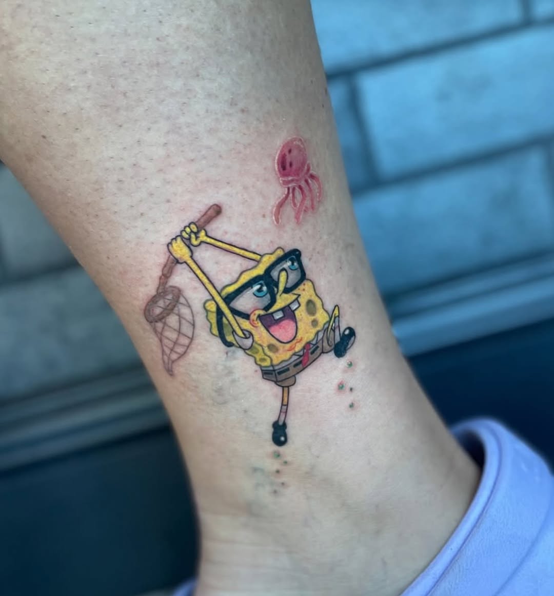 30 SpongeBob Tattoo Ideas: Playful Nostalgia Meets Modern Ink Culture