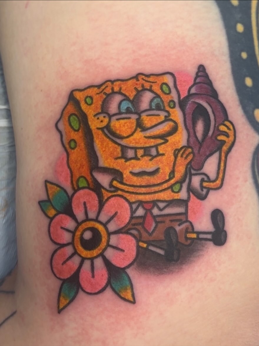 30 SpongeBob Tattoo Ideas: Playful Nostalgia Meets Modern Ink Culture