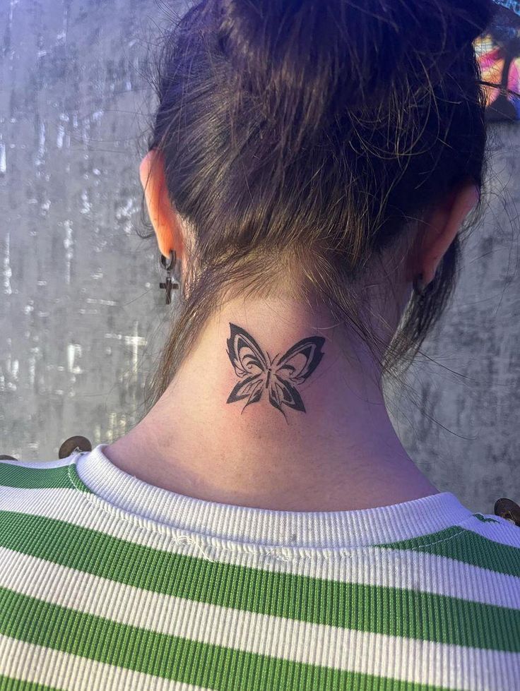 28 Butterfly Neck Tattoo Ideas: Bold and Delicate Designs for Women and Men