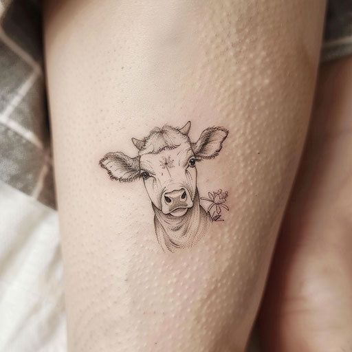 26 Cow Tattoo Ideas for Women: Cute, Minimalist, and Colorful Designs for Every Style