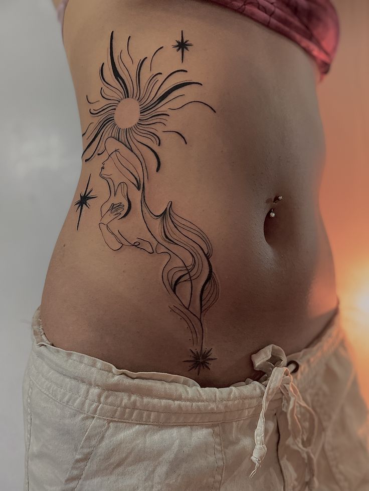 29 Stomach Tattoo Inspiration: Meaningful Pieces, Statement Blackwork, and Perfect Placement