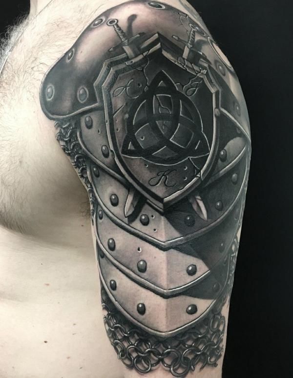 29 Armor Tattoo Ideas for Men: Medieval, Roman, and Warrior-Inspired Designs
