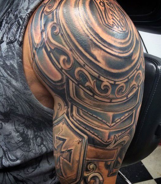 29 Armor Tattoo Ideas for Men: Medieval, Roman, and Warrior-Inspired Designs
