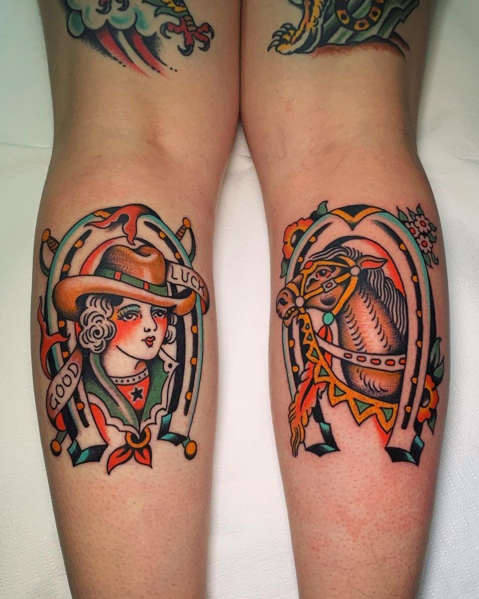 29 Horseshoe Tattoo Ideas: Lucky Designs, Western Symbols and Floral Charms