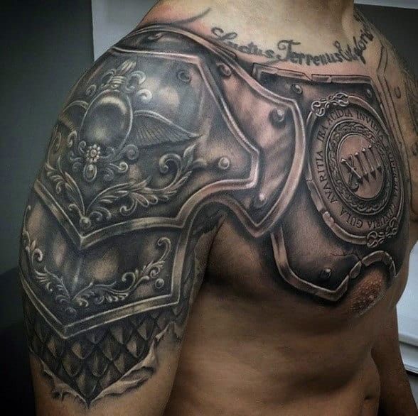 29 Armor Tattoo Ideas for Men: Medieval, Roman, and Warrior-Inspired Designs