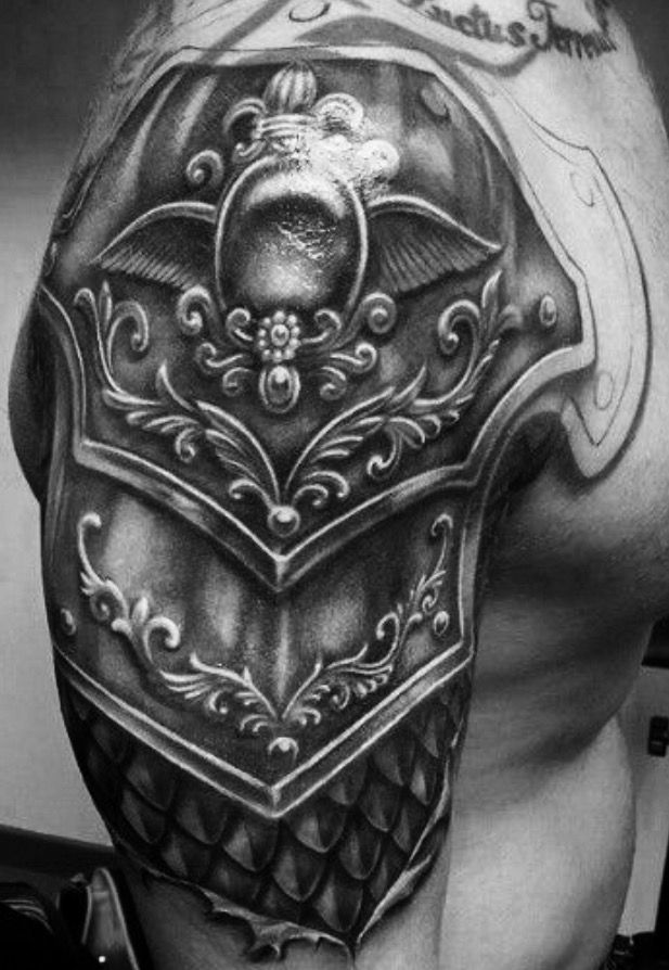 29 Armor Tattoo Ideas for Men: Medieval, Roman, and Warrior-Inspired Designs