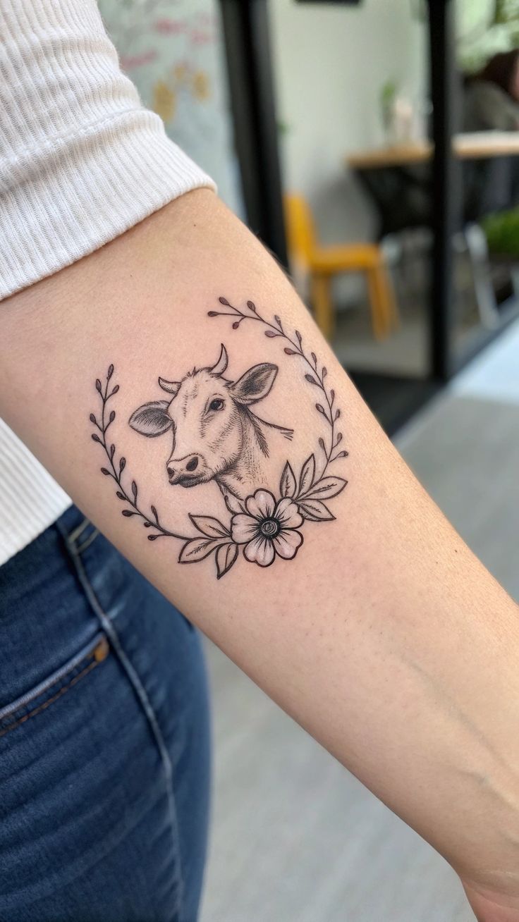26 Cow Tattoo Ideas for Women: Cute, Minimalist, and Colorful Designs for Every Style