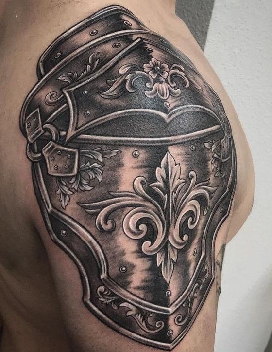 29 Armor Tattoo Ideas for Men: Medieval, Roman, and Warrior-Inspired Designs
