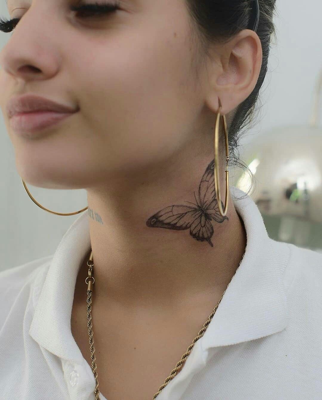 28 Butterfly Neck Tattoo Ideas: Bold and Delicate Designs for Women and Men