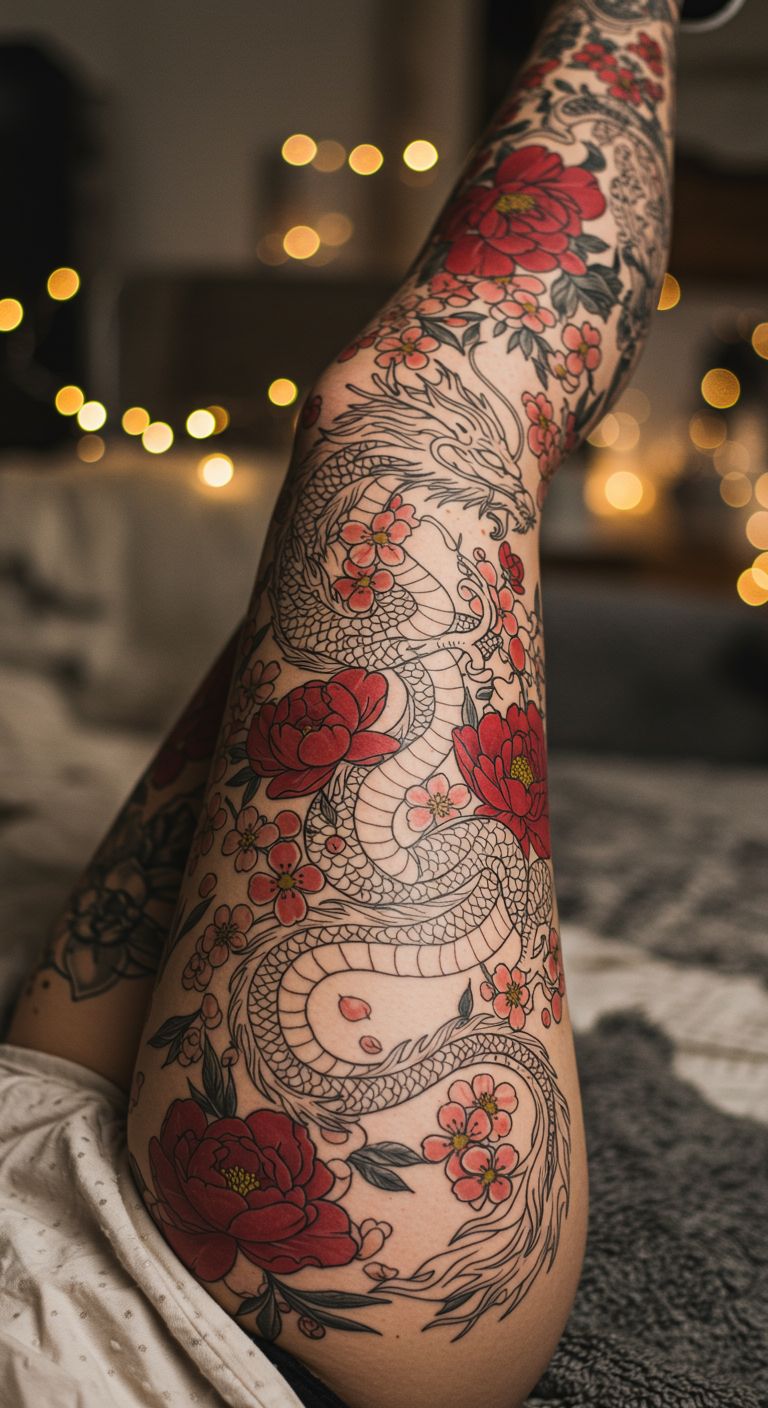 29 Japanese Flower Tattoo Ideas: Traditional Designs with Cherry Blossoms, Lotus and Chrysanthemums