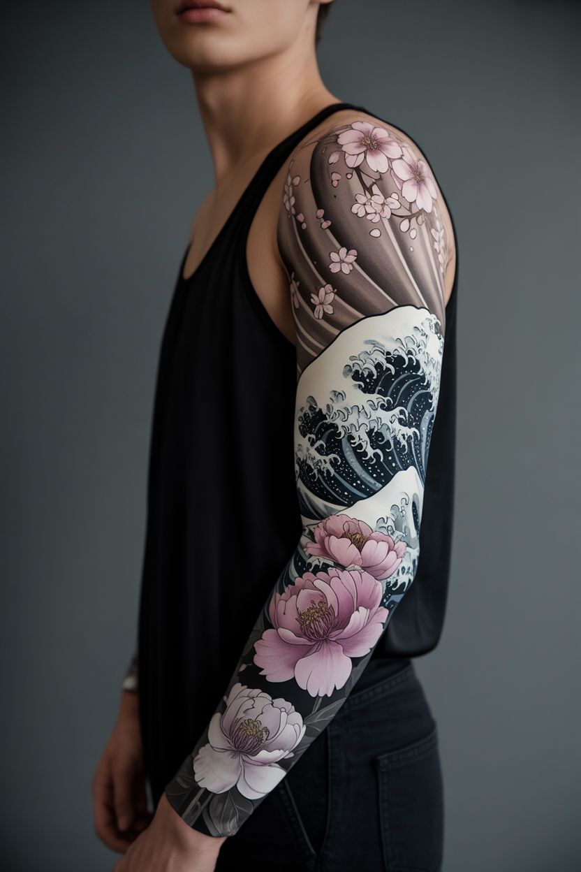29 Japanese Flower Tattoo Ideas: Traditional Designs with Cherry Blossoms, Lotus and Chrysanthemums