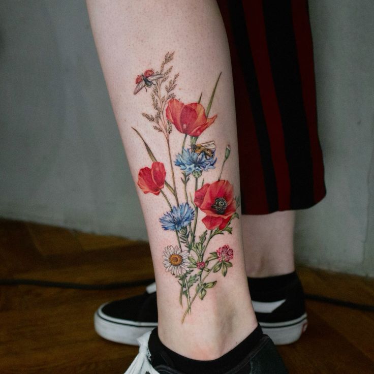 29 Flower Bouquet Tattoo Ideas: Fine Line, Birth Month and Family Designs for Women