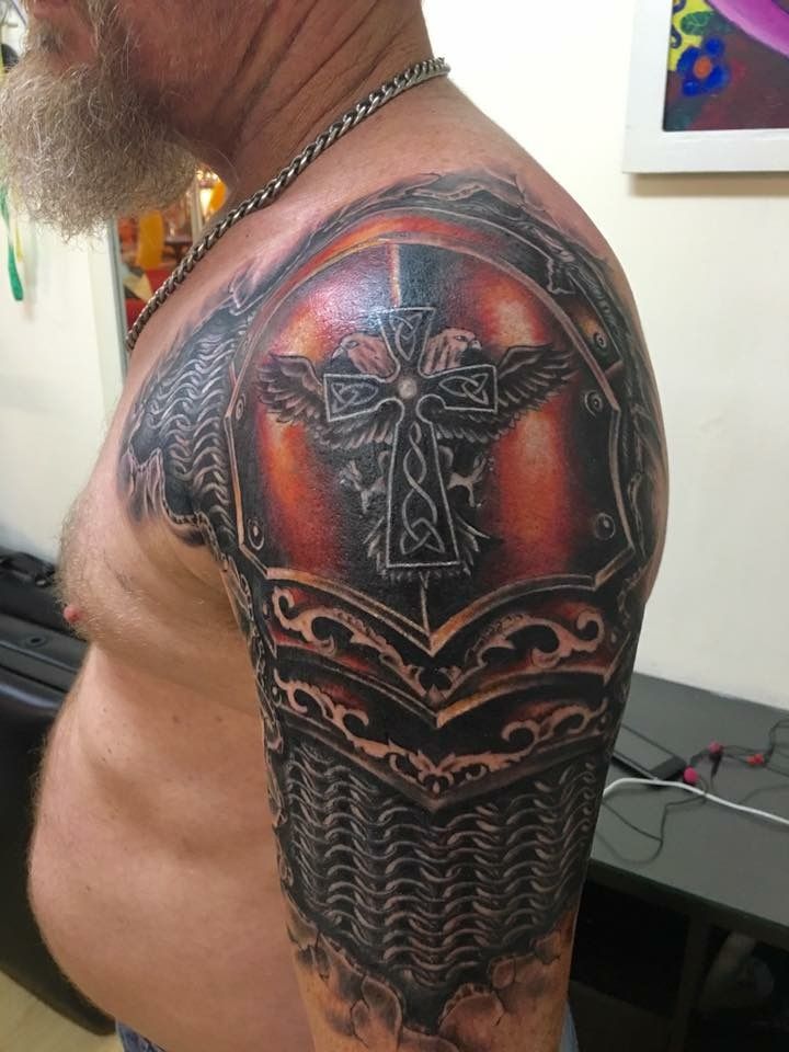 29 Armor Tattoo Ideas for Men: Medieval, Roman, and Warrior-Inspired Designs