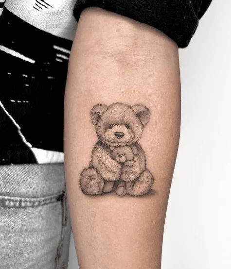 32 Teddy Bear Tattoo Ideas: Cute Tiny Fine Line Designs for Men & Women, From Childhood Stencils to Traditional Styles