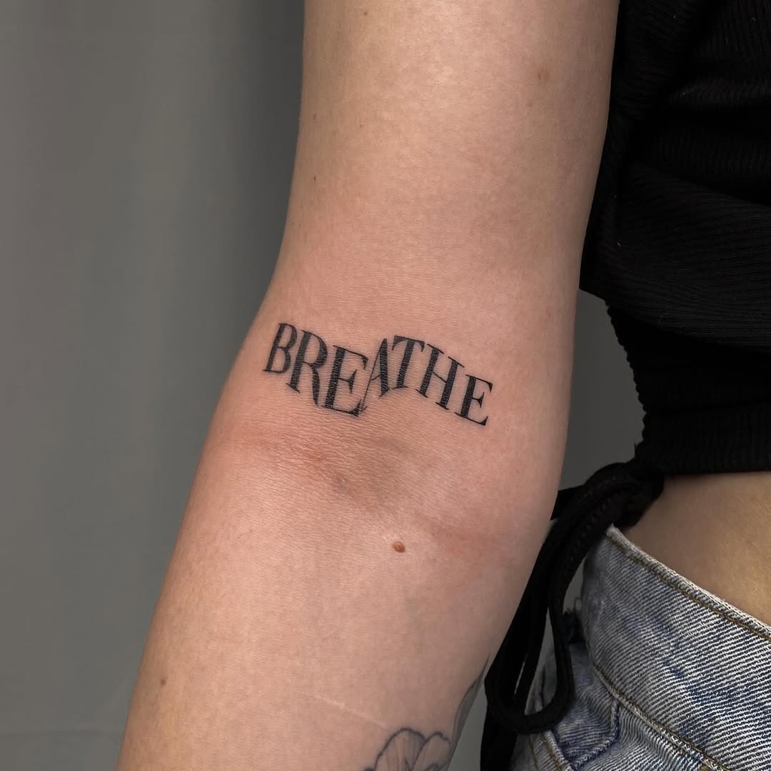 29 Breathe Tattoo Ideas: Simple Script, Fine Line, Floral, Lotus & Symbol Designs