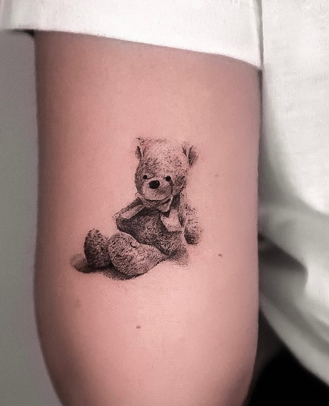 32 Teddy Bear Tattoo Ideas: Cute Tiny Fine Line Designs for Men & Women, From Childhood Stencils to Traditional Styles