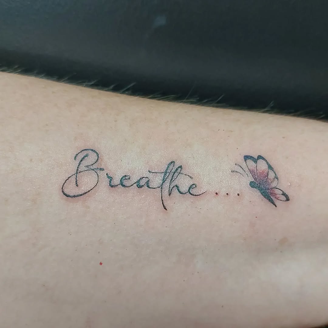 29 Breathe Tattoo Ideas: Simple Script, Fine Line, Floral, Lotus & Symbol Designs