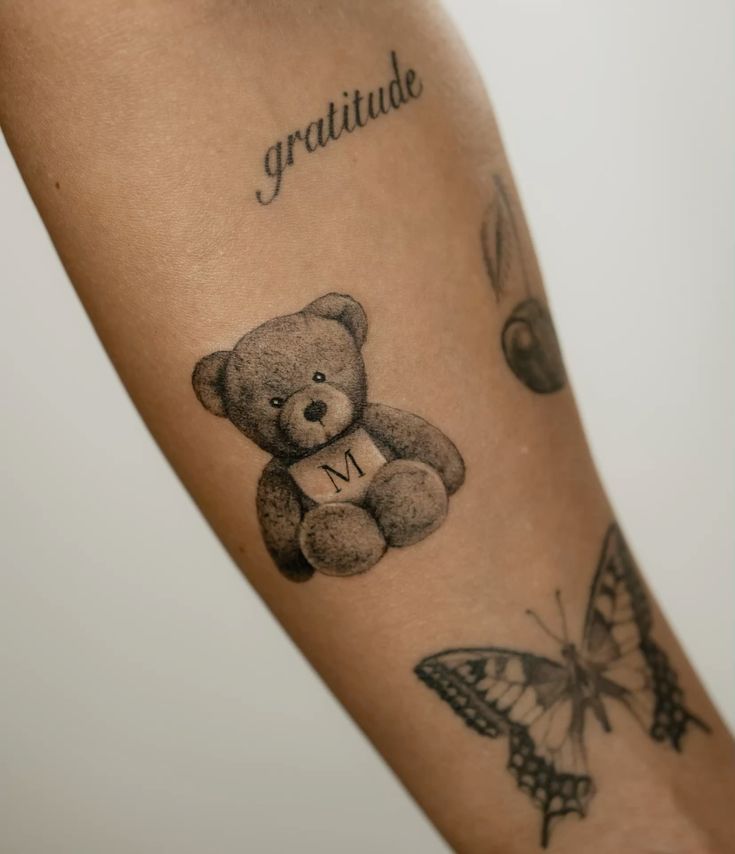 32 Teddy Bear Tattoo Ideas: Cute Tiny Fine Line Designs for Men & Women, From Childhood Stencils to Traditional Styles