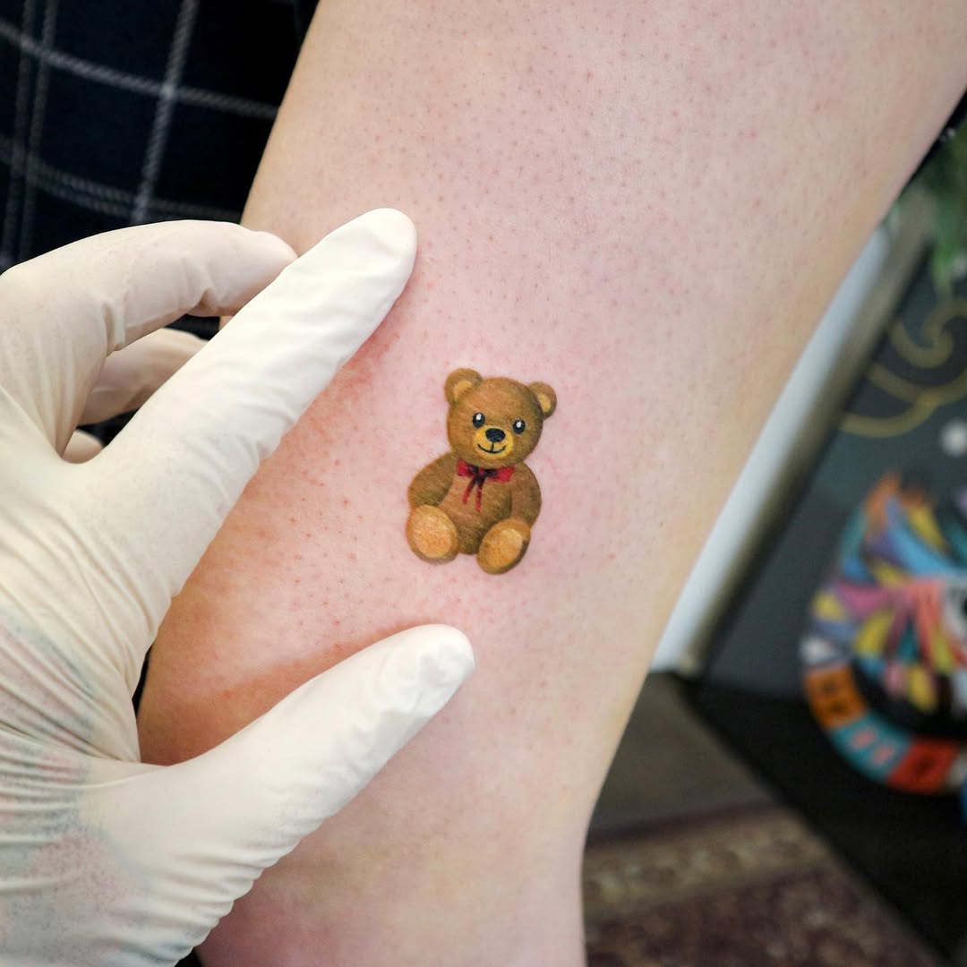 32 Teddy Bear Tattoo Ideas: Cute Tiny Fine Line Designs for Men & Women, From Childhood Stencils to Traditional Styles