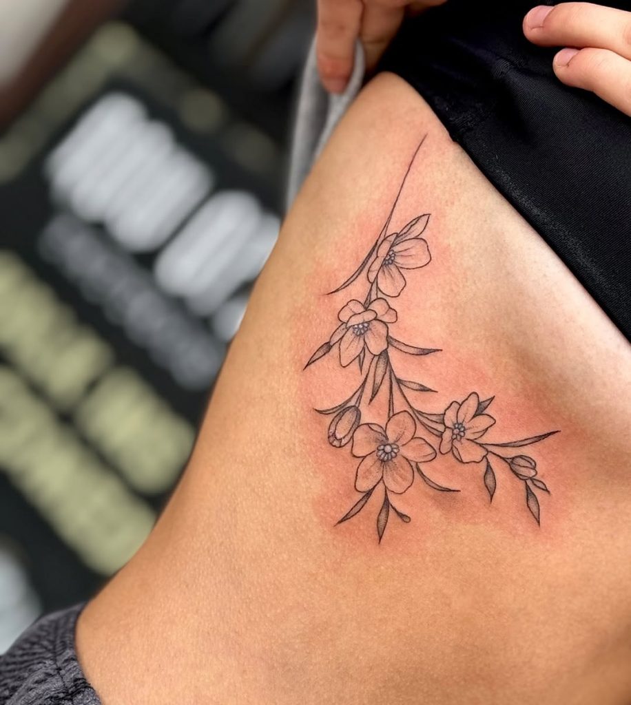 Rib Tattoo Ideas For Women Men Floral Fine Line Butterfly Dragon 