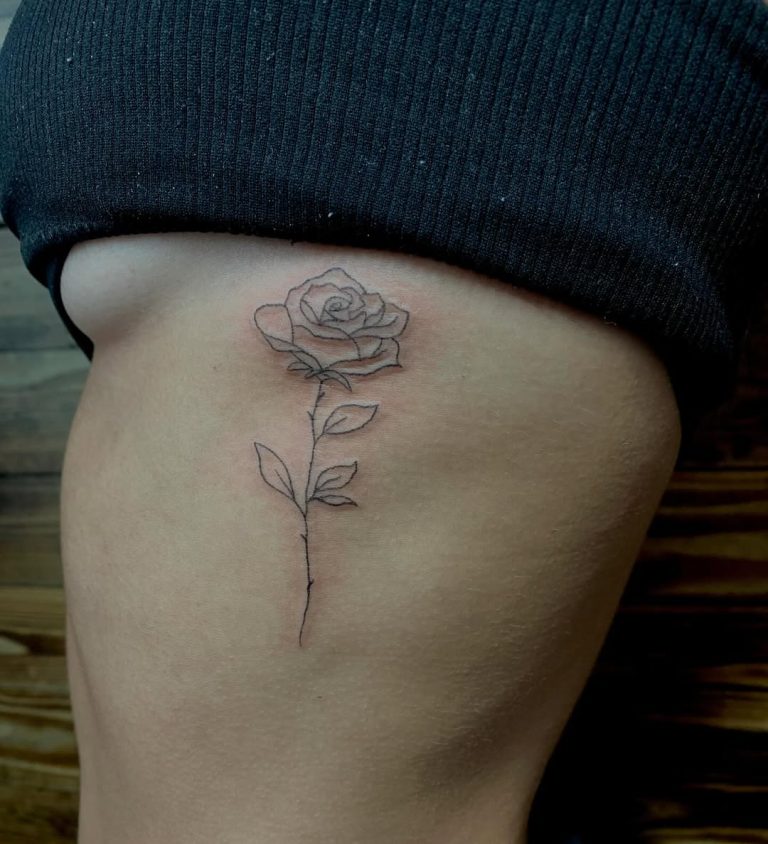 Rib Tattoo Ideas for Women & Men: Floral, Fine Line, Butterfly, Dragon ...