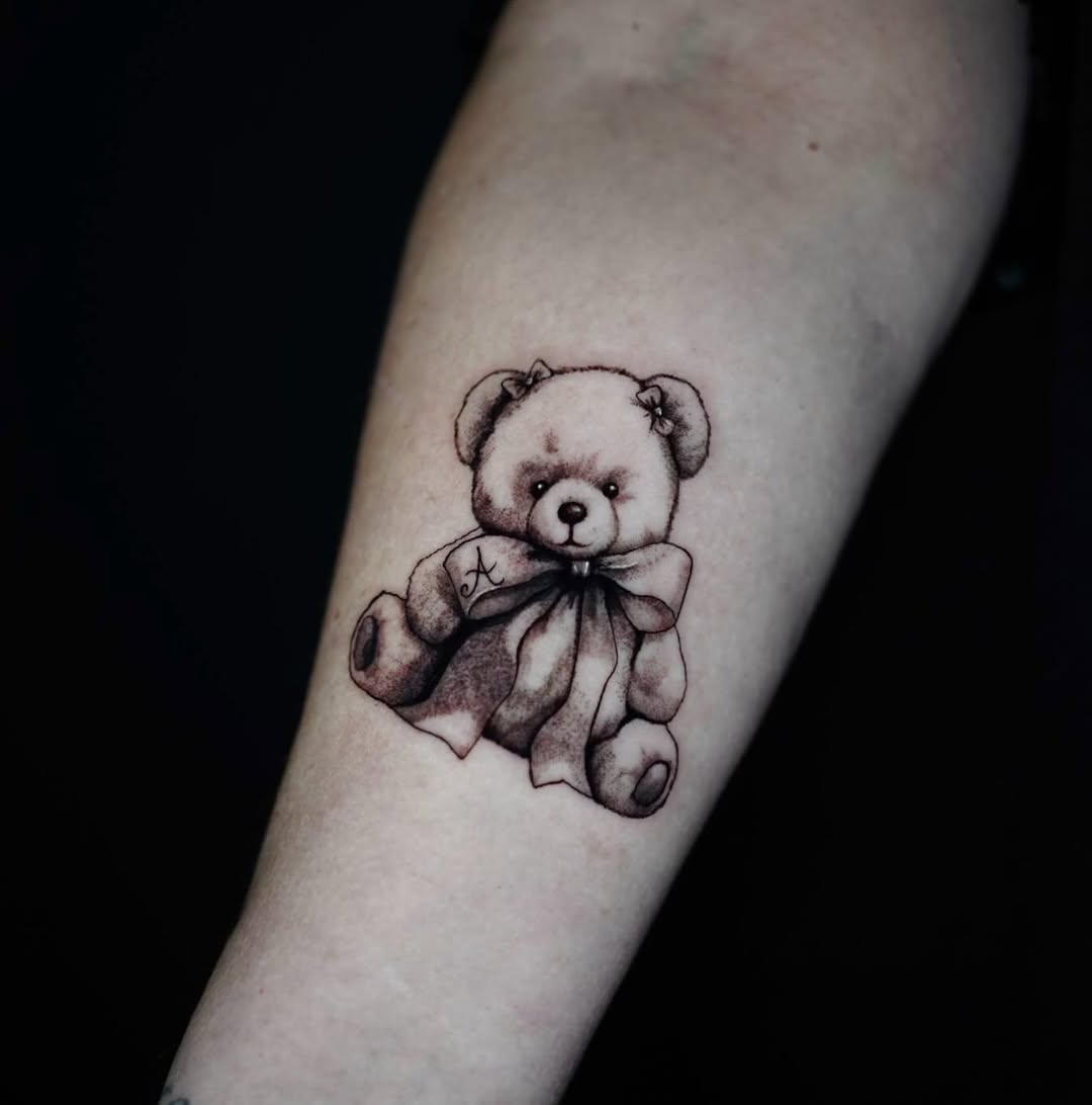 32 Teddy Bear Tattoo Ideas: Cute Tiny Fine Line Designs for Men & Women, From Childhood Stencils to Traditional Styles