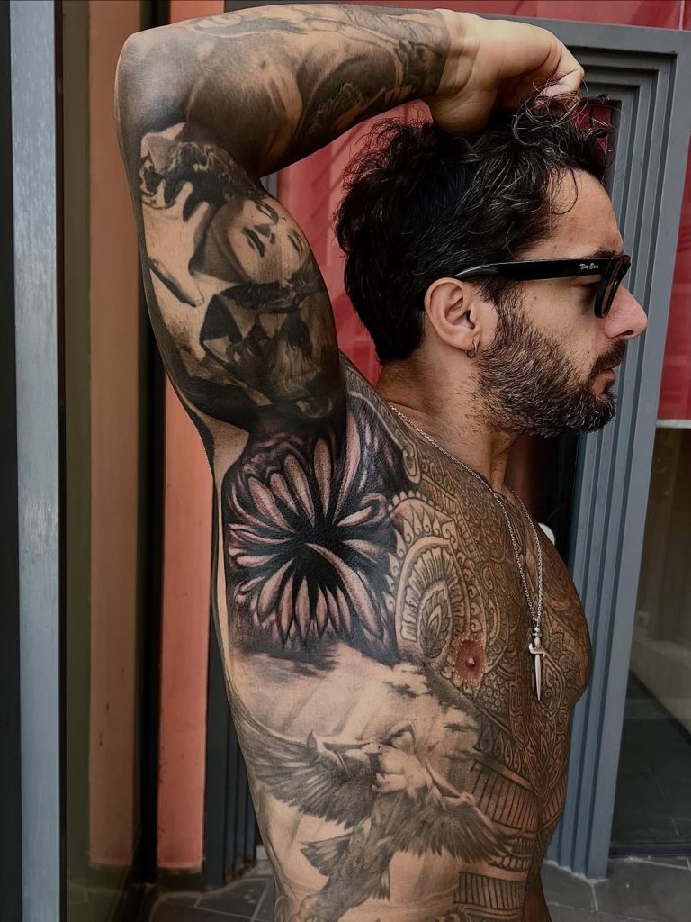 Inner Bicep Tattoo Men: Simple & Unique Ideas Design, Sleeve, Greek ...