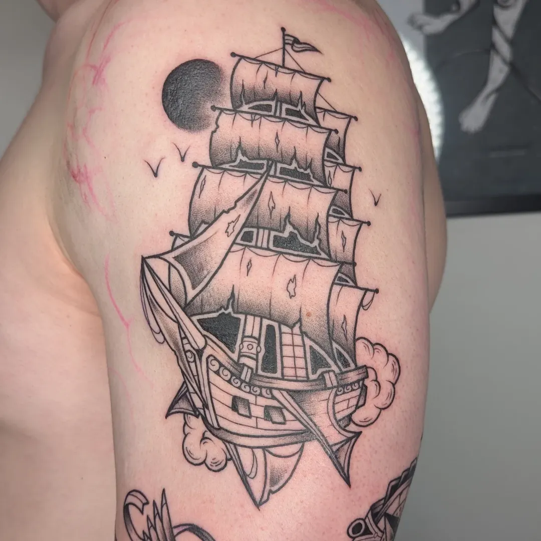 29 Ship Tattoo Ideas for Men and Women: Traditional, Sailing, and Modern Designs