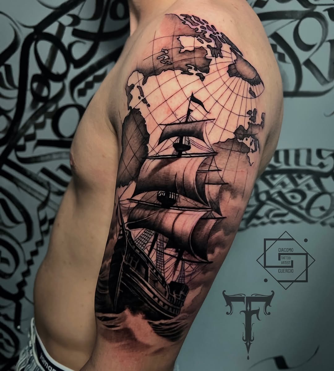 29 Ship Tattoo Ideas for Men and Women: Traditional, Sailing, and Modern Designs