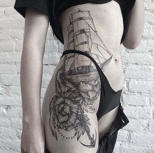 29 Ship Tattoo Ideas for Men and Women: Traditional, Sailing, and Modern Designs