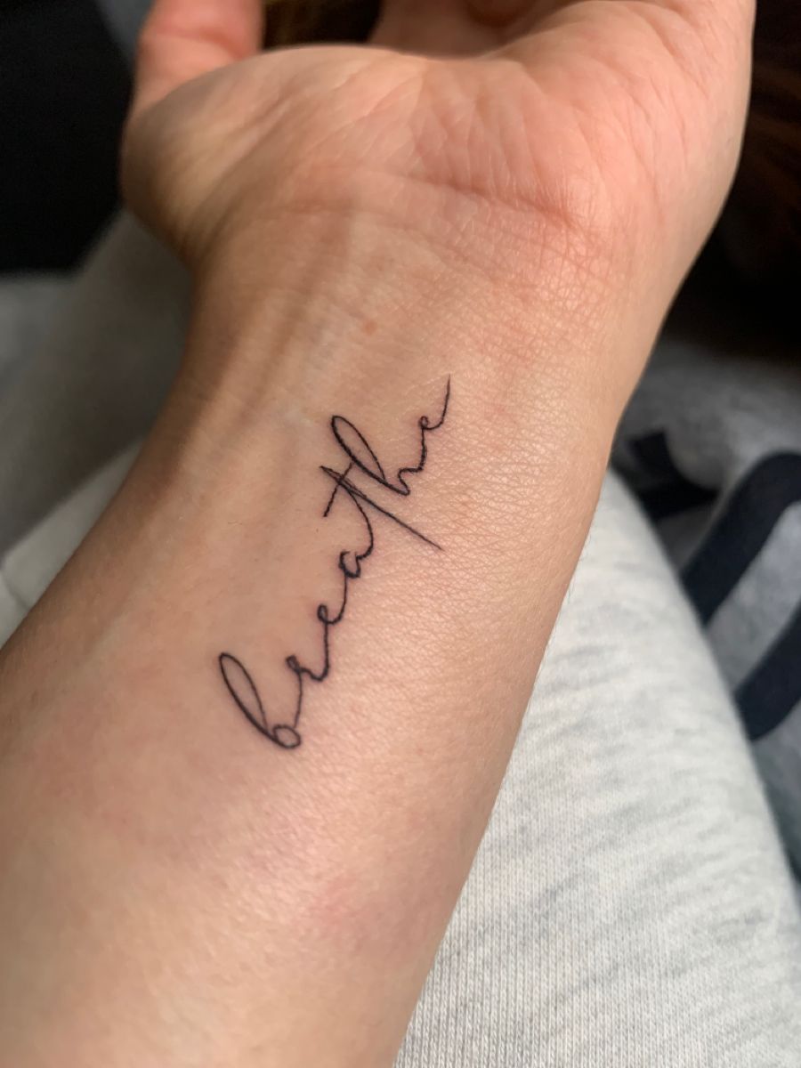 29 Breathe Tattoo Ideas: Simple Script, Fine Line, Floral, Lotus & Symbol Designs