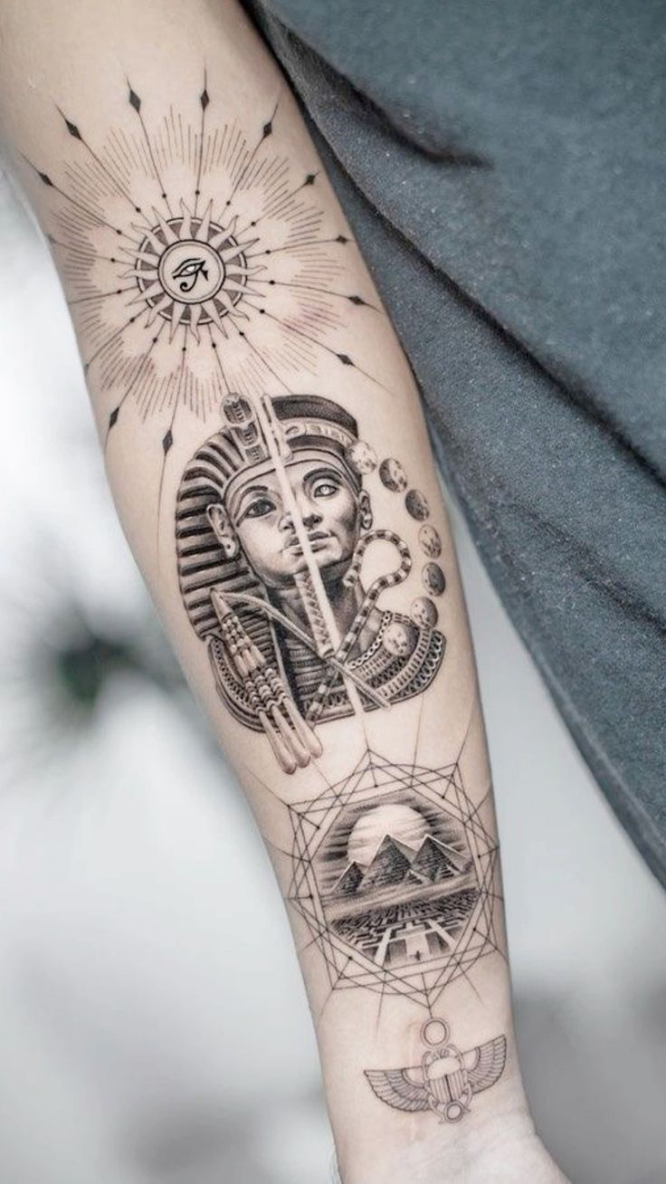 28 Egyptian Tattoo Ideas 2026: Powerful Anubis, Pharaoh & Eye of Horus Designs