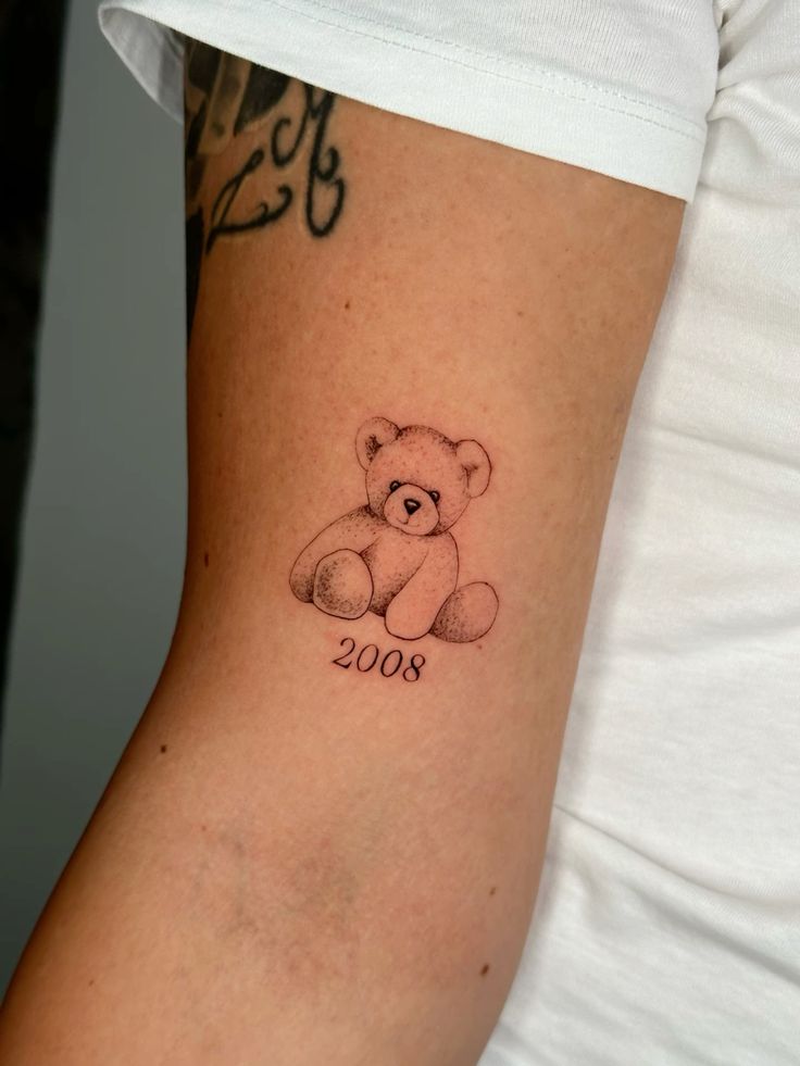 32 Teddy Bear Tattoo Ideas: Cute Tiny Fine Line Designs for Men & Women, From Childhood Stencils to Traditional Styles