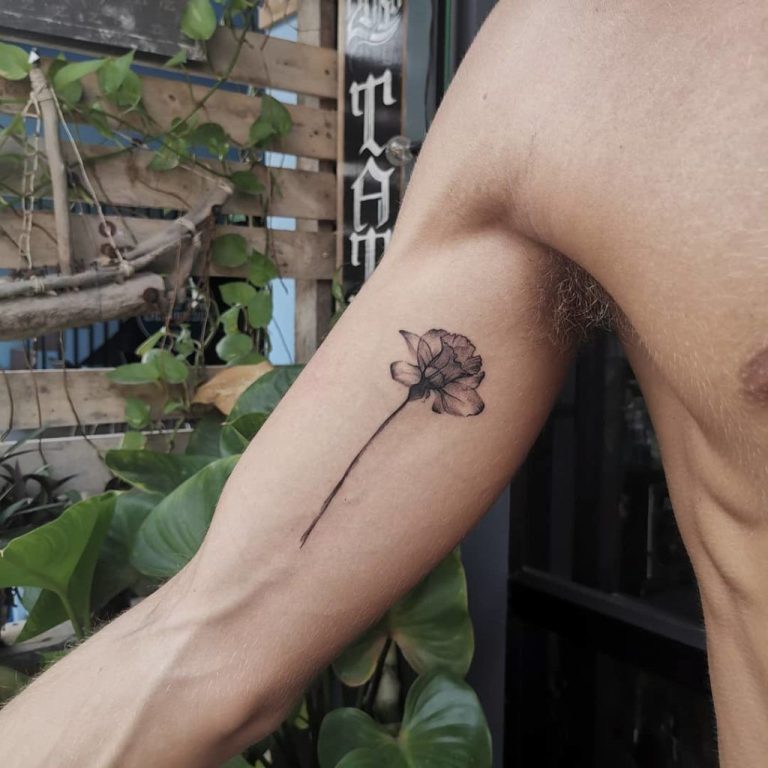 Inner Bicep Tattoo Men: Simple & Unique Ideas Design, Sleeve, Greek ...