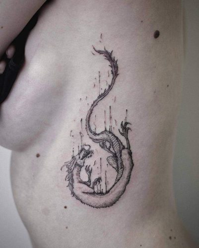 Rib Tattoo Ideas for Women & Men: Floral, Fine Line, Butterfly, Dragon ...